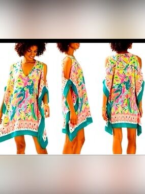Lilly Pulitzer Atlin Silk Caftan Dress